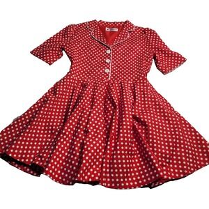 Polka Dot Red Kids Dress